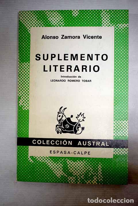 Libros: Suplemento literario.- Zamora Vicente, Alonso