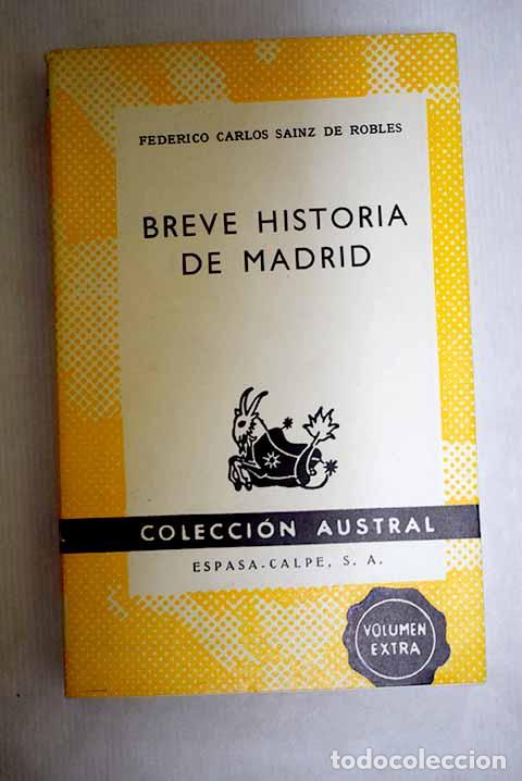books: Breve historia de Madrid.- Sainz de Robles, Federico Carlos