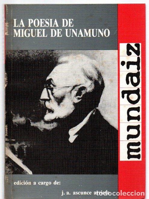 Libros: La poes&iacute;a en Miguel de Unamuno 1936-1986 - Ascunze Arrieta, Jos&eacute; Angel (Ed.)