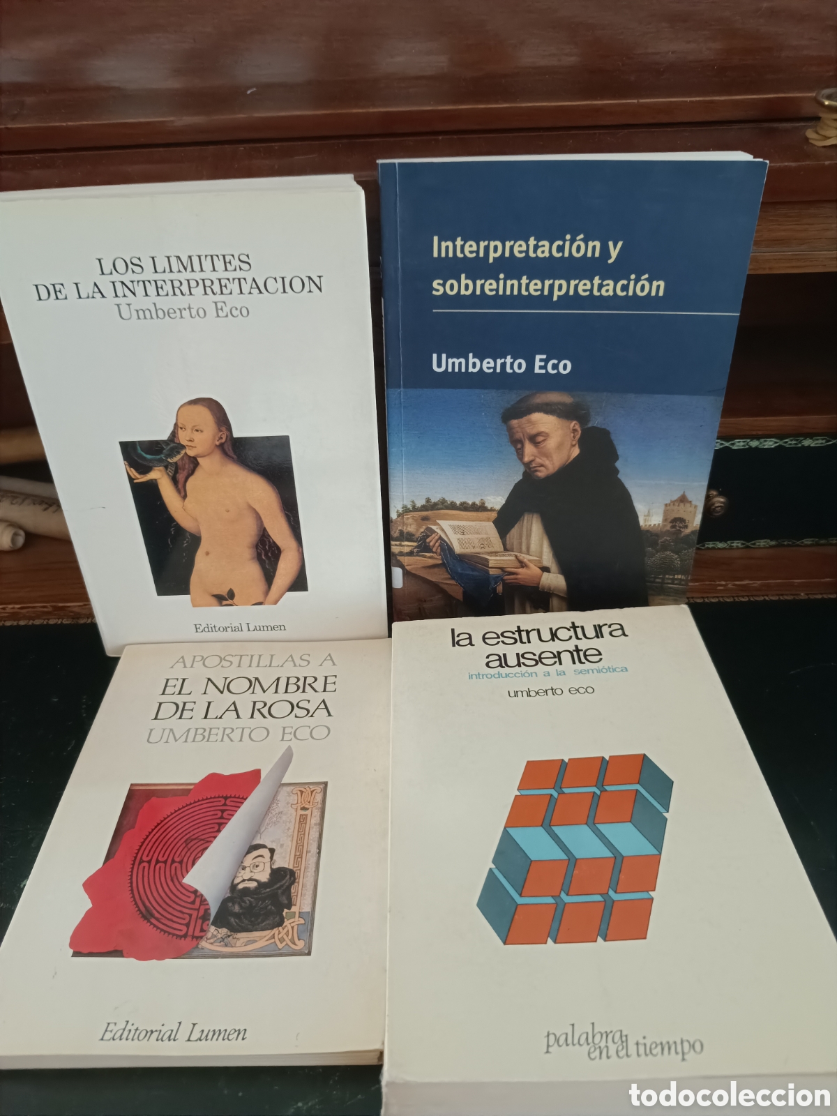 Libros: UMBERTO ECO: LOTE 4 LIBROS DE SEMI&Oacute;TICA E INTERPRETACI&Oacute;N: APOSTILLAS NOMBRE DE LA ROSA...