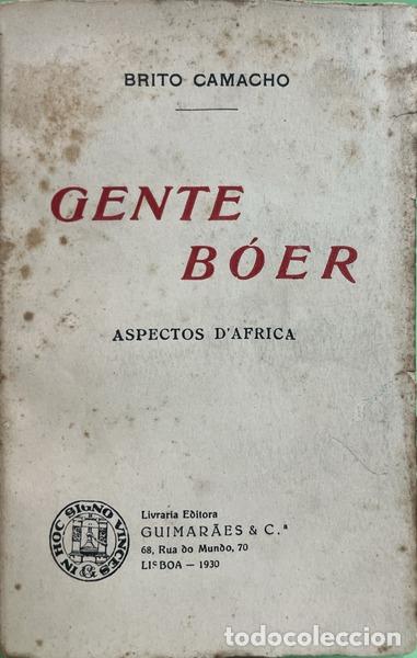 Libros: BRITO CAMACHO. (Manuel de) - GENTE B&Oacute;ER. - Foto 1