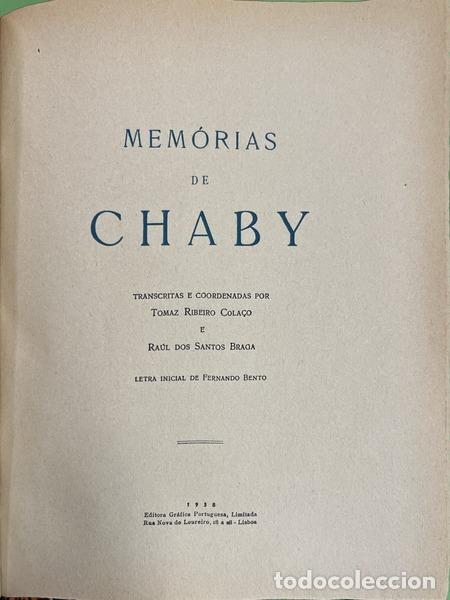 Libros: PINHEIRO. (Chaby) - MEM&Oacute;RIAS DE CHABY. - Foto 2