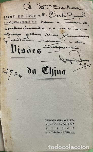 Libros: CORREIA DO INSO. (Jaime) - VIS&Otilde;ES DA CHINA. - Foto 2