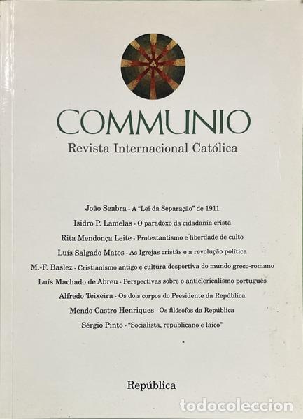 Livres: COMMUNIO: REVISTA INTERNACIONAL CAT&Oacute;LICA. N.&ordm; 1: REP&Uacute;BLICA.