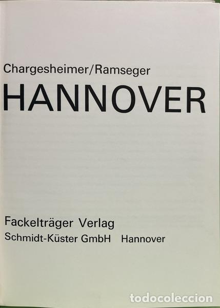 Livres: CHARGESHEIMER. e RAMSEGER. - HANNOVER.