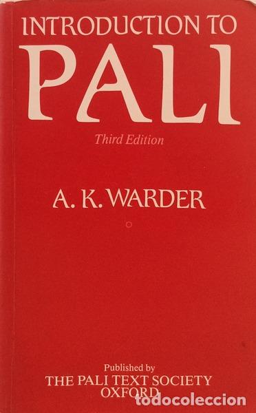 Livres: WARDER. (Anthony Kennedy) - INTRODUCTION TO PALI. [3.&ordf; EDI&Ccedil;&Atilde;O]