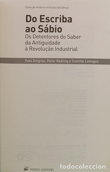 Libros: GINGRAS. (Yves), Peter Keating e Camille Limoges. - DO ESCRIBA AO S&Aacute;BIO. - Foto 2