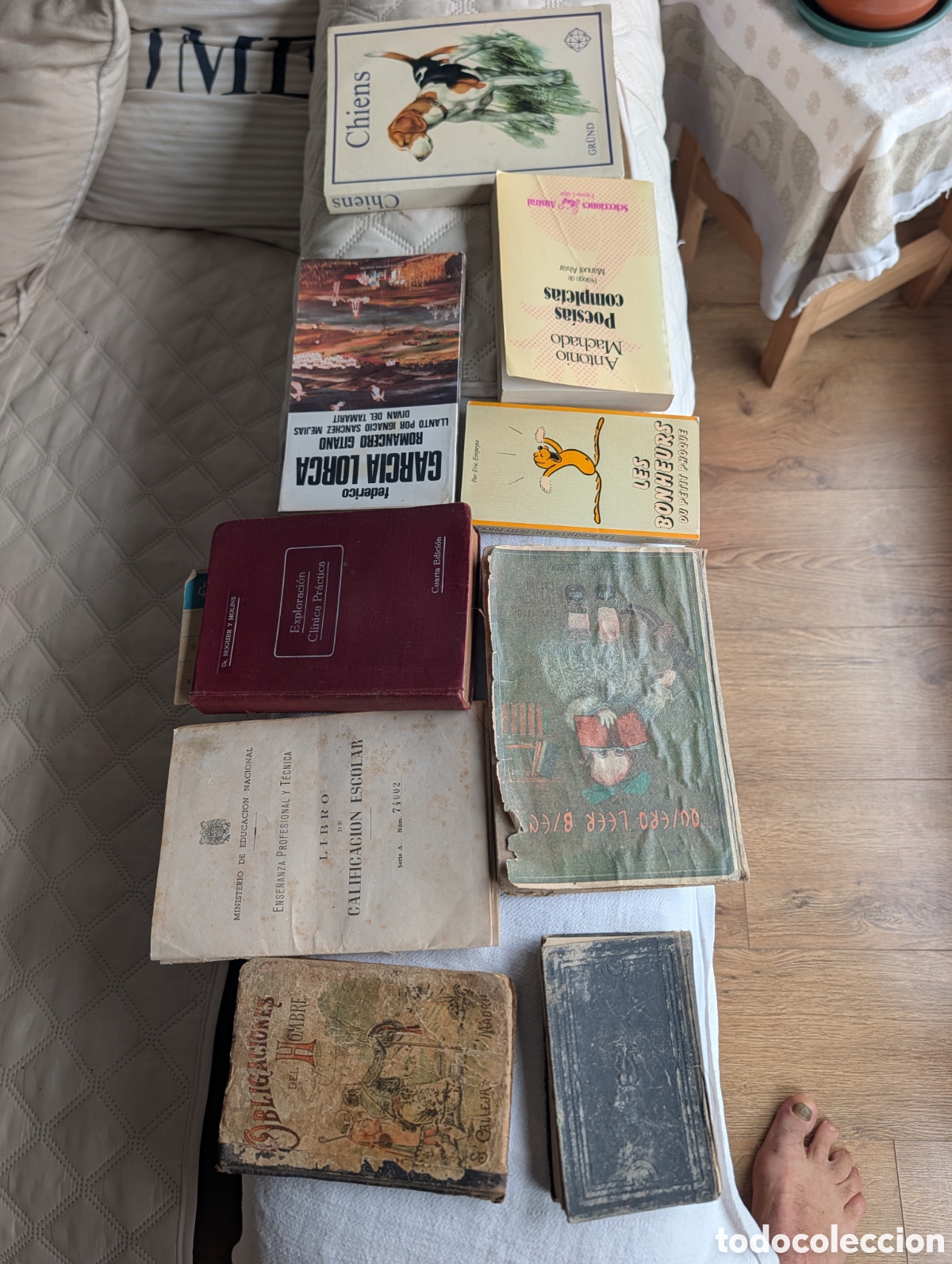 Libros: Lote 9 Libros Antiguos y Vintage - Escolares, Religi&oacute;n, Medicina y Literatura (1901-1990)
