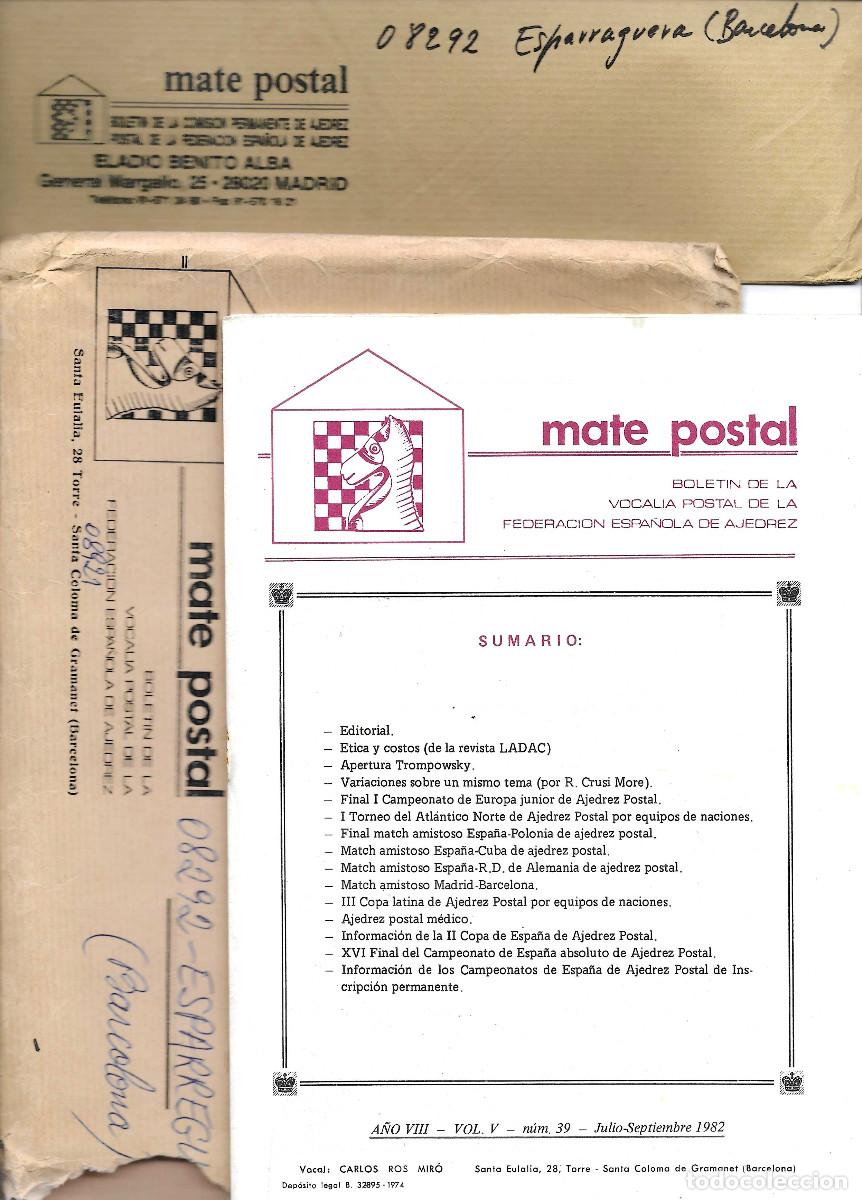 Libros: Mate Postal. Boletin de la Vocalia Postal de la Federaci&oacute;n Espa&ntilde;ola de Ajedrez