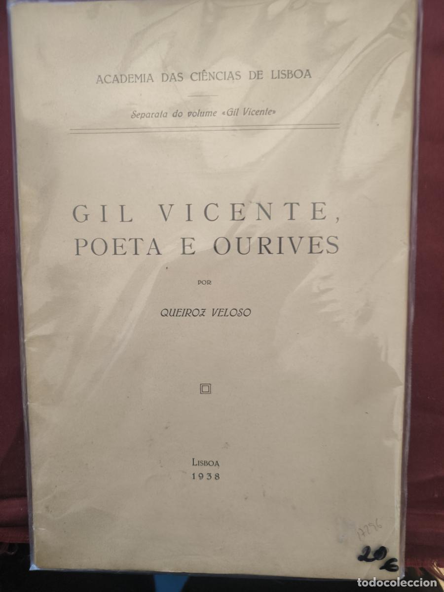 Libros: Gil Vicente e a sua obra - Jos&eacute; Maria de Queiroz Veloso