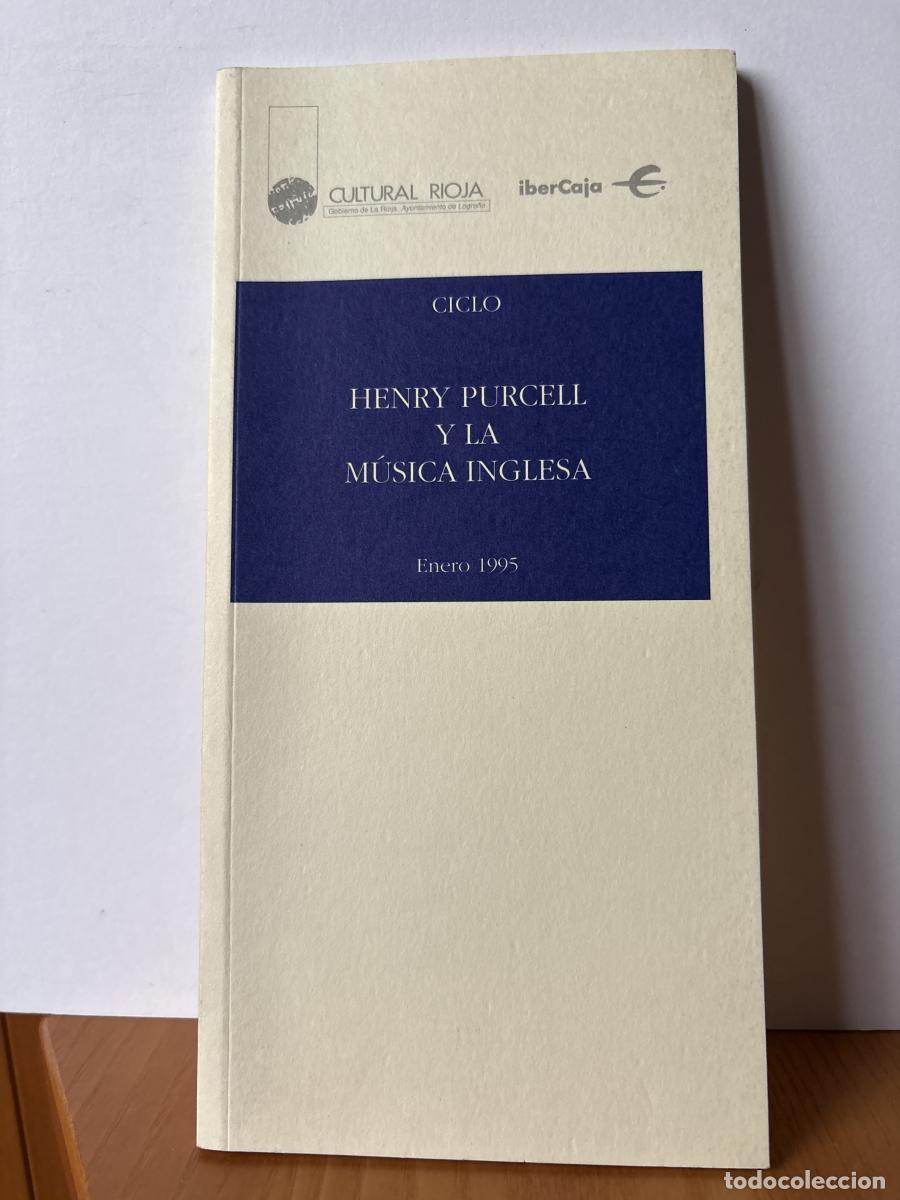 Livros em segunda m&atilde;o: CULTURAL RIOJA. PROGRAMA ENERO 1995. HENRY PURCELL Y LA M&Uacute;SICA INGLESA - TDK441