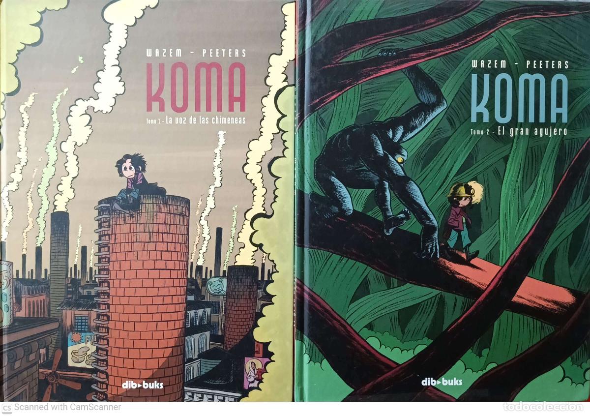 books: koma. La voz de las chimeneas y El gran agujero.Como en los Westers - Wazen - Peeters