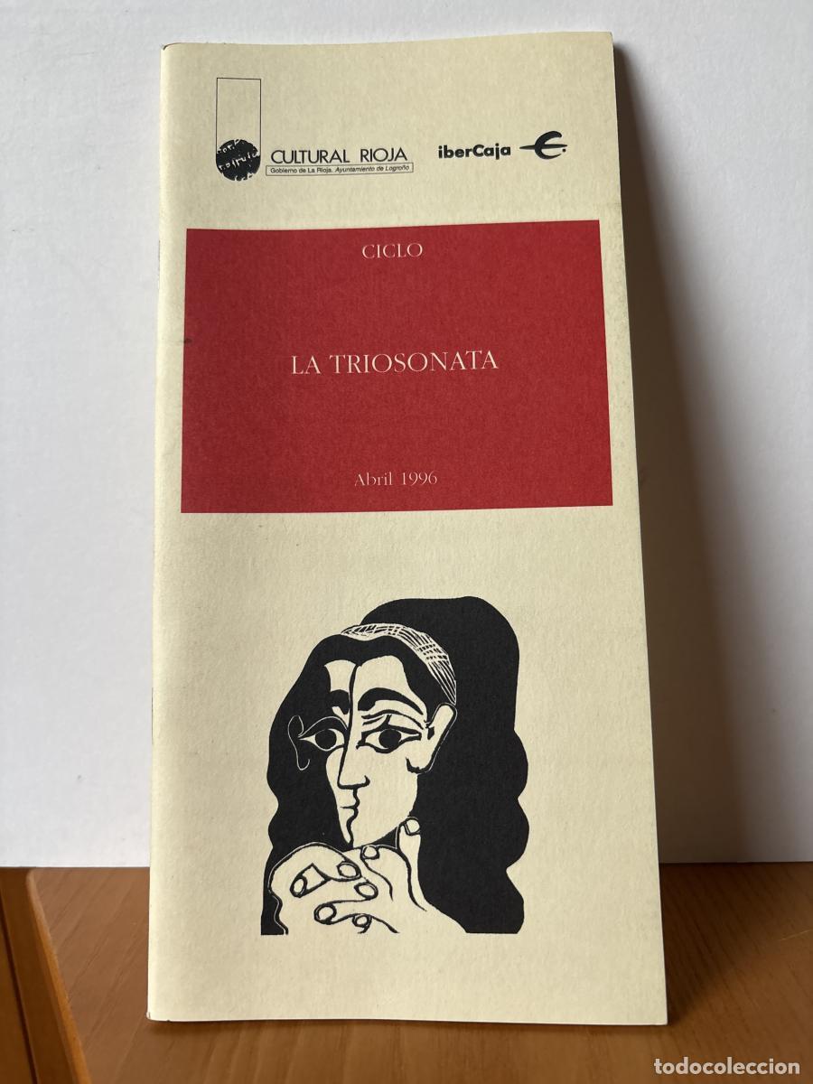 Libros: CULTURAL RIOJA. PROGRAMA ABRIL 1996. CICLO: LA TRIOSONATA - TDK441 - Foto 1