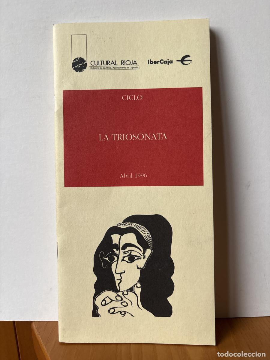 Libros: CULTURAL RIOJA. PROGRAMA ABRIL 1996. CICLO: LA TRIOSONATA - TDK441 - Foto 1