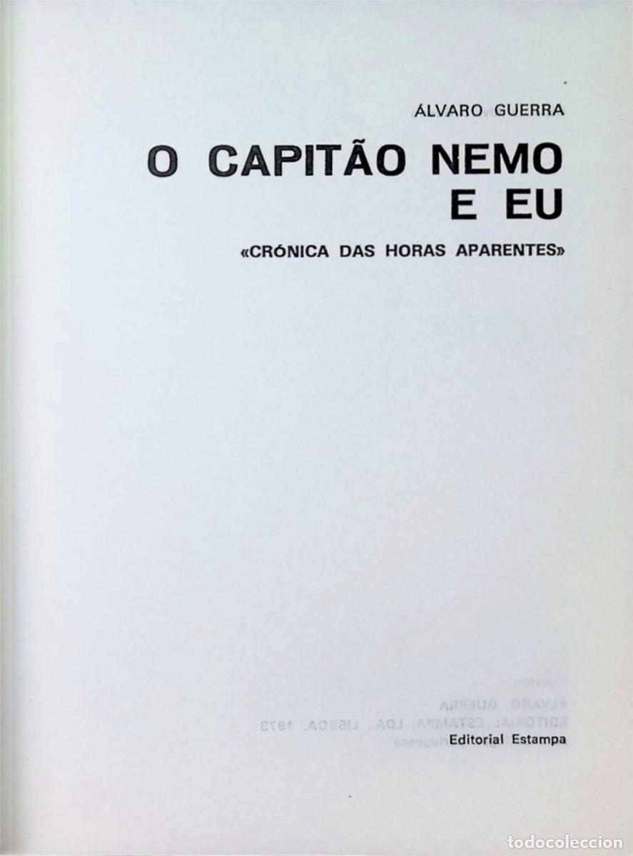 Libros: O Capit&atilde;o Nemo e Eu &mdash; &Aacute;lvaro Guerra &mdash; 1.&ordf; Edi&ccedil;&atilde;o &mdash; 1973