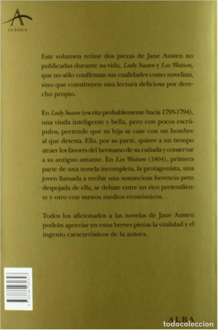 Libros: LADY SUSAN Y LOS WATSONS - Jane Austen - Foto 2