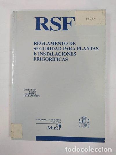 Libros: Reglamento de seguridad para plantas e instalaciones frigor&iacute;ficas- 9788474748727