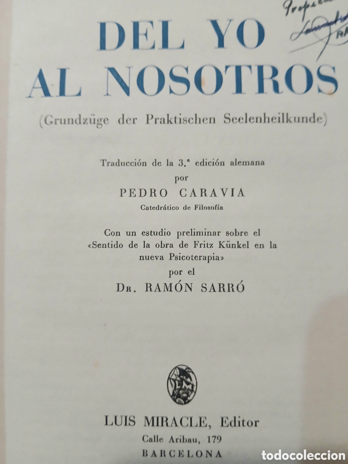 Libros: Del yo al nosotros, Fritz K&uuml;nkel - Foto 2