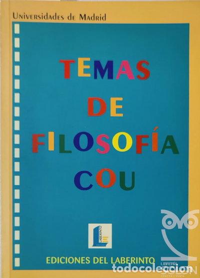 Libros: Temas de Filosof&iacute;a COU- 9788487482137 - Foto 1