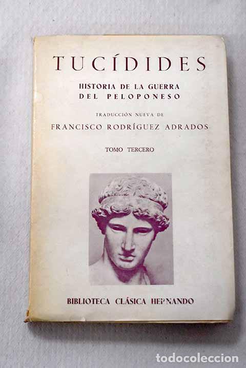 Livros em segunda m&atilde;o: Historia de la guerra del Peloponeso, Tomo III.- Tuc&iacute;dides