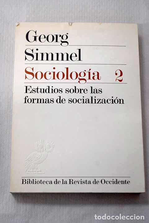 Libros: Sociolog&iacute;a, 2: Simmel, George.- Simmel, George - Foto 1