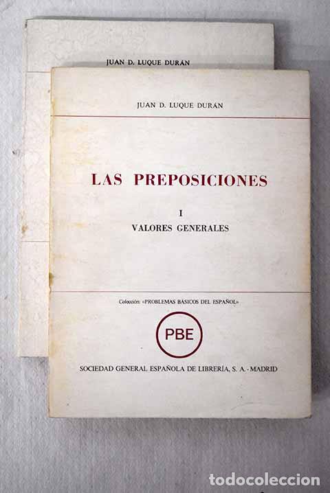 Libros: Las preposiciones: Luque Dur&aacute;n, Juan D..- Luque Dur&aacute;n, Juan D. - Foto 1