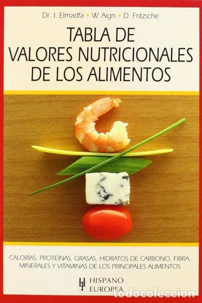 B&uuml;cher: Tabla de valores nutricionales de los alimentos- 9788425520365
