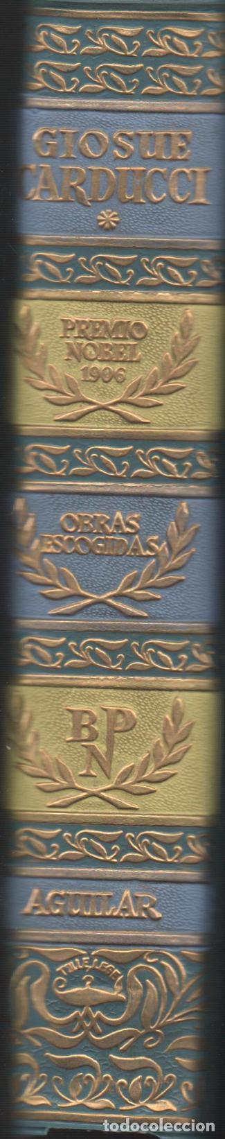 B&uuml;cher: OBRAS ESCOGIDAS- Odas barbaras - Rimas y Ritmos- Carducci, Giosue- EDITORIAL: Edit.Aguilar- -
