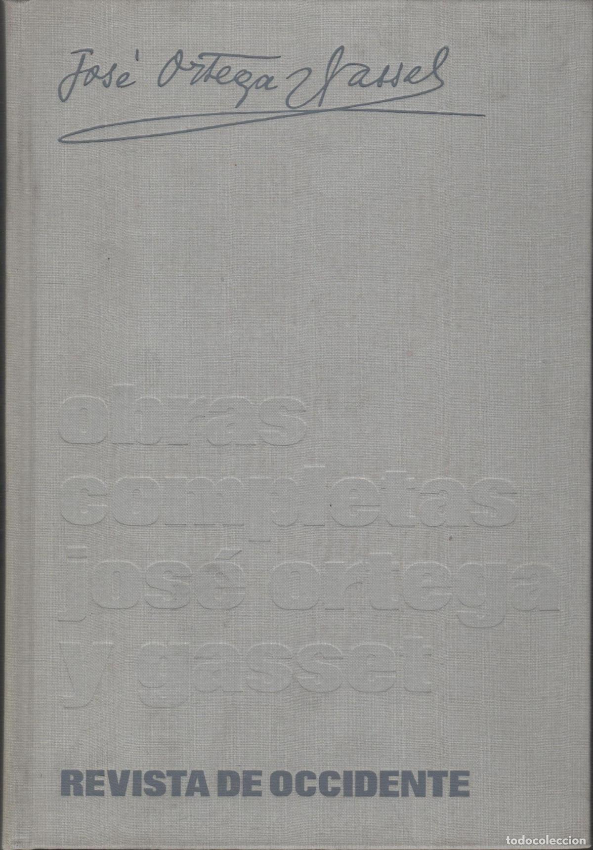 B&uuml;cher: OBRAS COMPLETAS, TOMO V. 1933-1941- ARTICULOS ORTEGA Y GASSET, JOS&Eacute; EDITORIAL: Rev.Occidente
