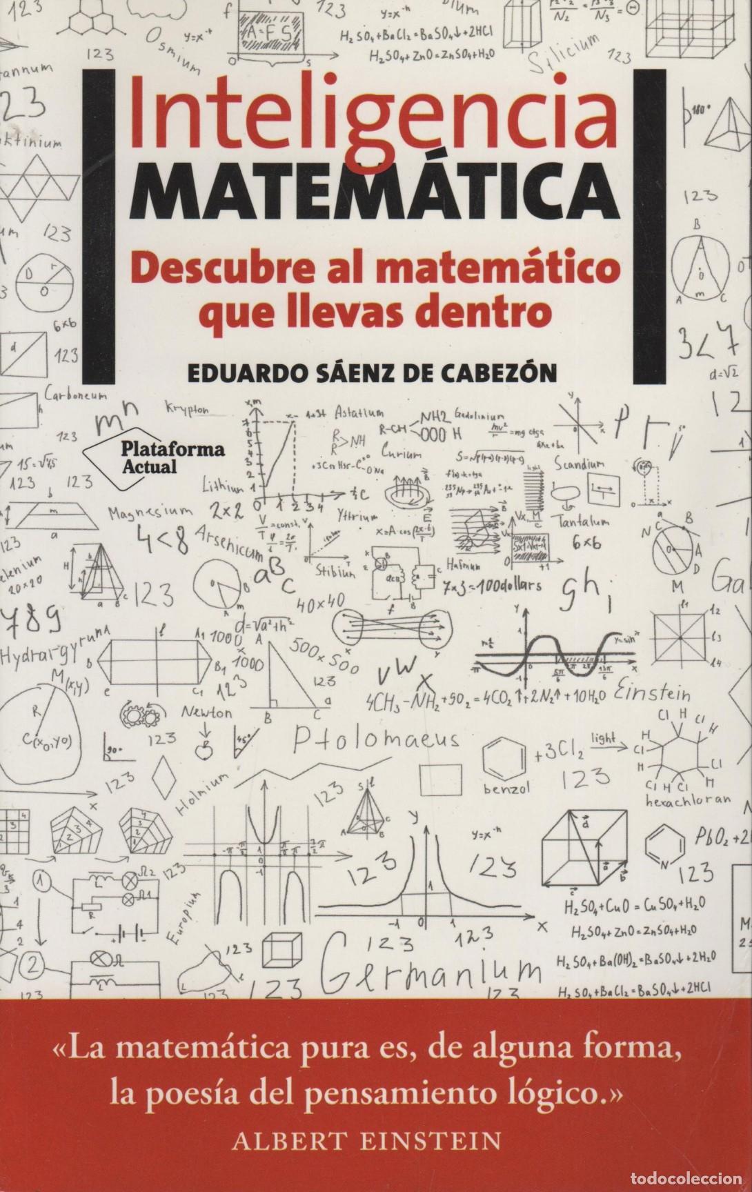 Libros: INTELIGENCIA MATEM&Aacute;TICA S&Aacute;ENZ DE CABEZ&Oacute;N, EDUARDO - EDITORIAL: Ed. PLATAFORMA EDITORIAL - S&Aacute;E - Foto 1