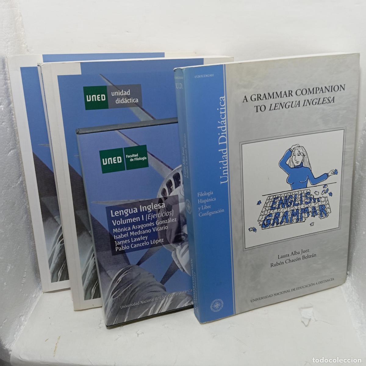 Libros: LENGUA INGLESA vol. I (Ejercicios) y II (Soluciones) + Cofre con 4 cd de audio y un CDROM +A GRAMMAR