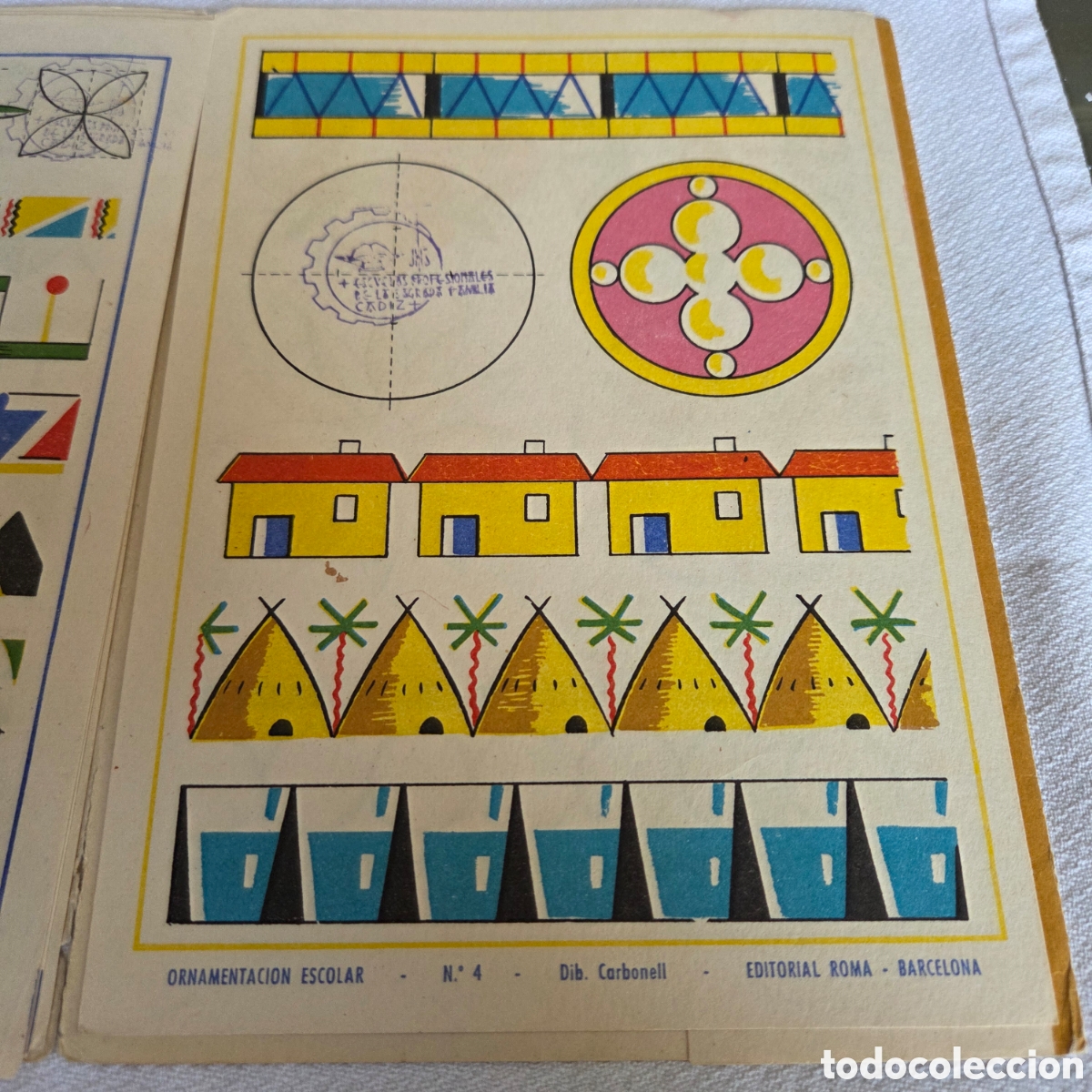 Libros: ORNAMENTACION ESCOLAR CENEFAS, GRECAS .. - Foto 5