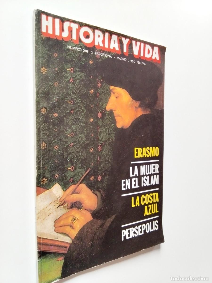 Libros: VV. AA. - Erasmo. La mujer en el Isl&aacute;m. La costa azul. Pers&eacute;polis (Historia y Vida, n&ordm; 216. Marzo 19
