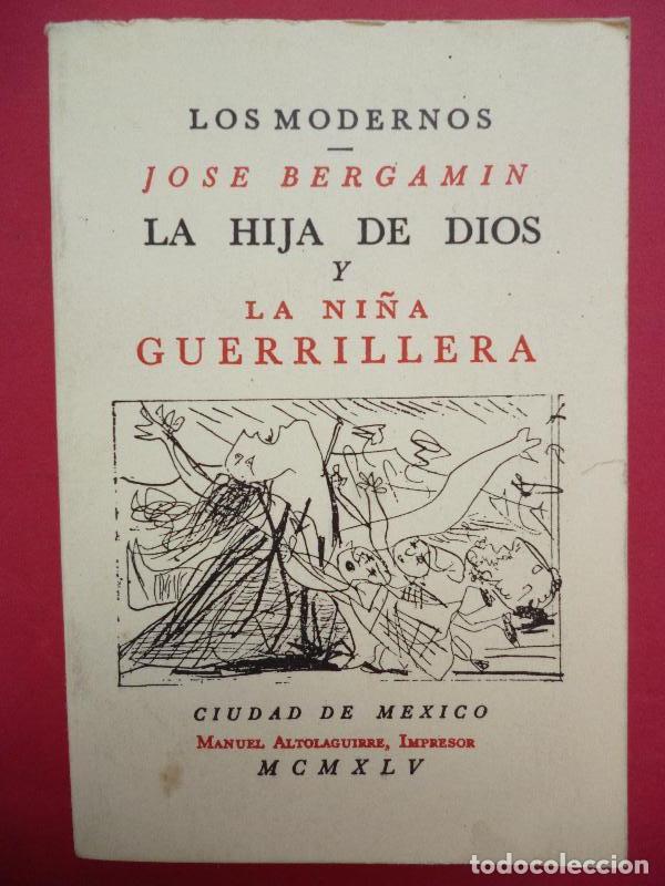 Libros: LA HIJA DE DIOS Y LA NI&Ntilde;A GUERRILLERA. Dibujos de Pablo Picasso. Manuel Altolaguirre, Impresor, Ciud