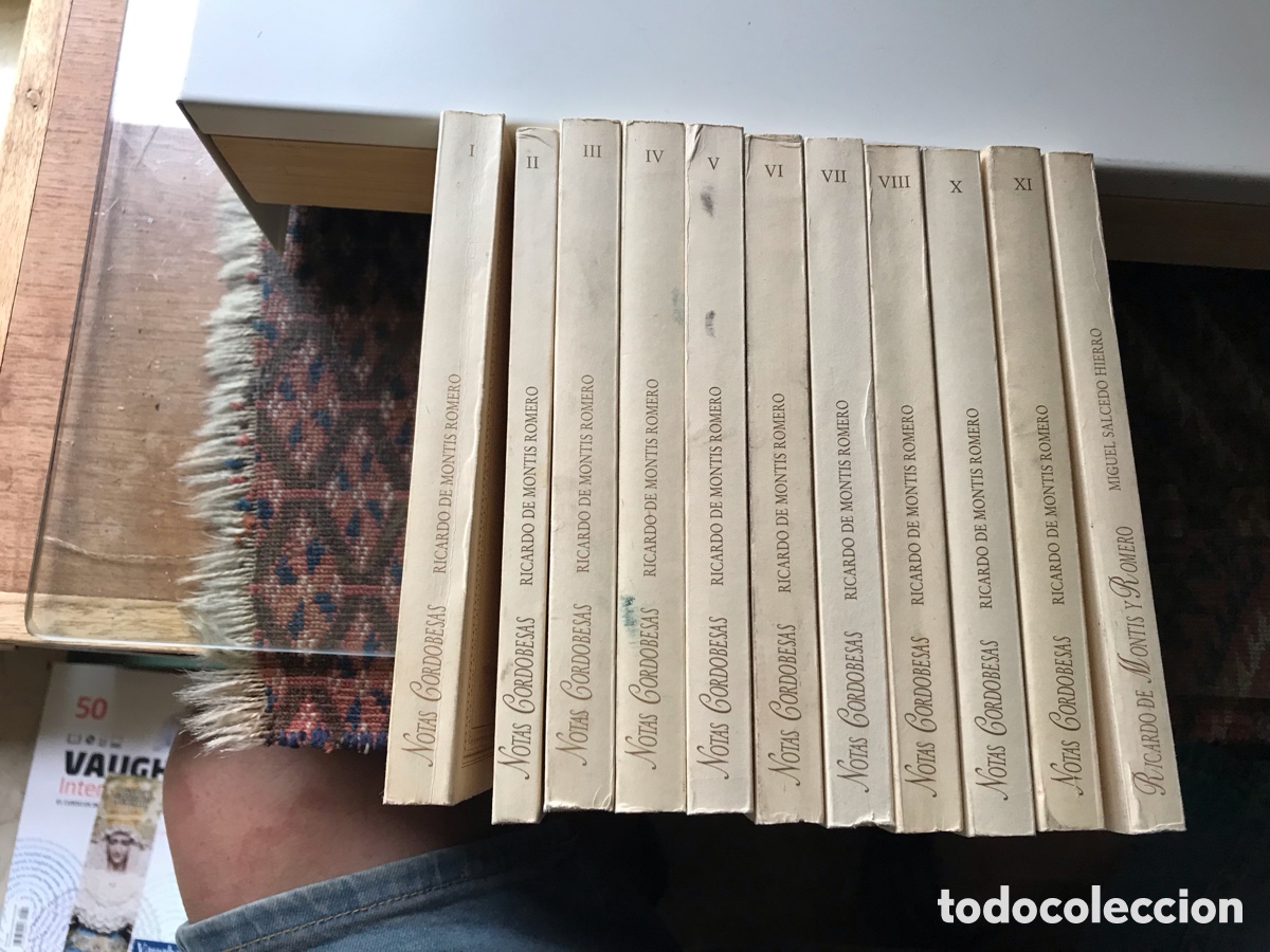 Libros: Notas cordobesas. Ricardo de Montis Romero. 11 libros. Falta el IX