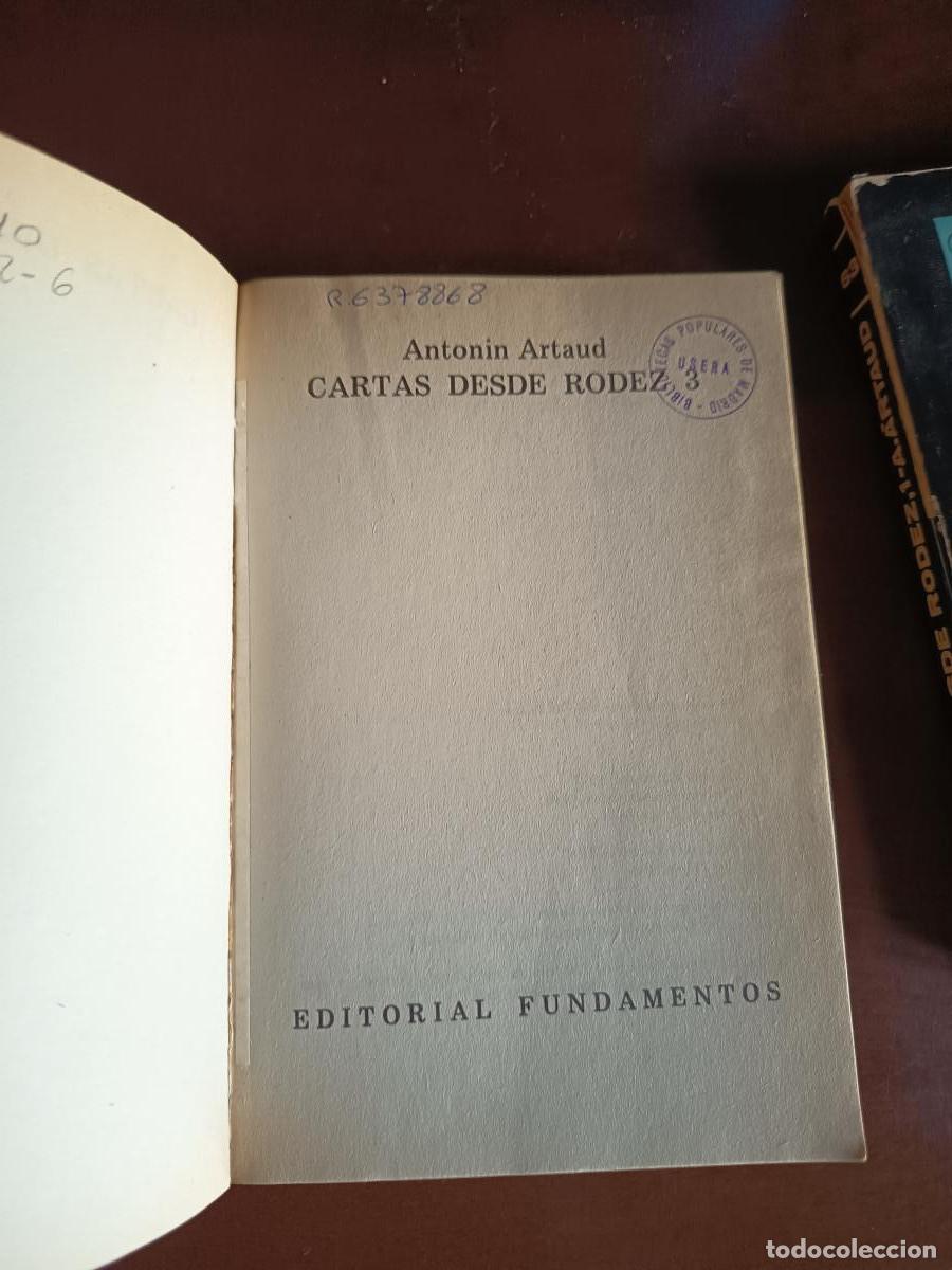 Libros: Cartas desde Rodez 1, y 3 - Antonin Artaud - Foto 3