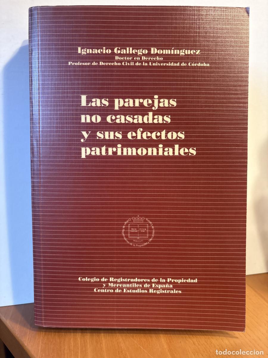 Libros: LAS PAREJAS NO CASADAS Y SUS EFECTOS PATRIMONIALES - IGNACIO GALLEGO DOMINGUEZ TDK270