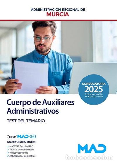 Libri di seconda mano: Cuerpo auxiliar administrativo test Regi&oacute;n de Murcia- 9791370283032