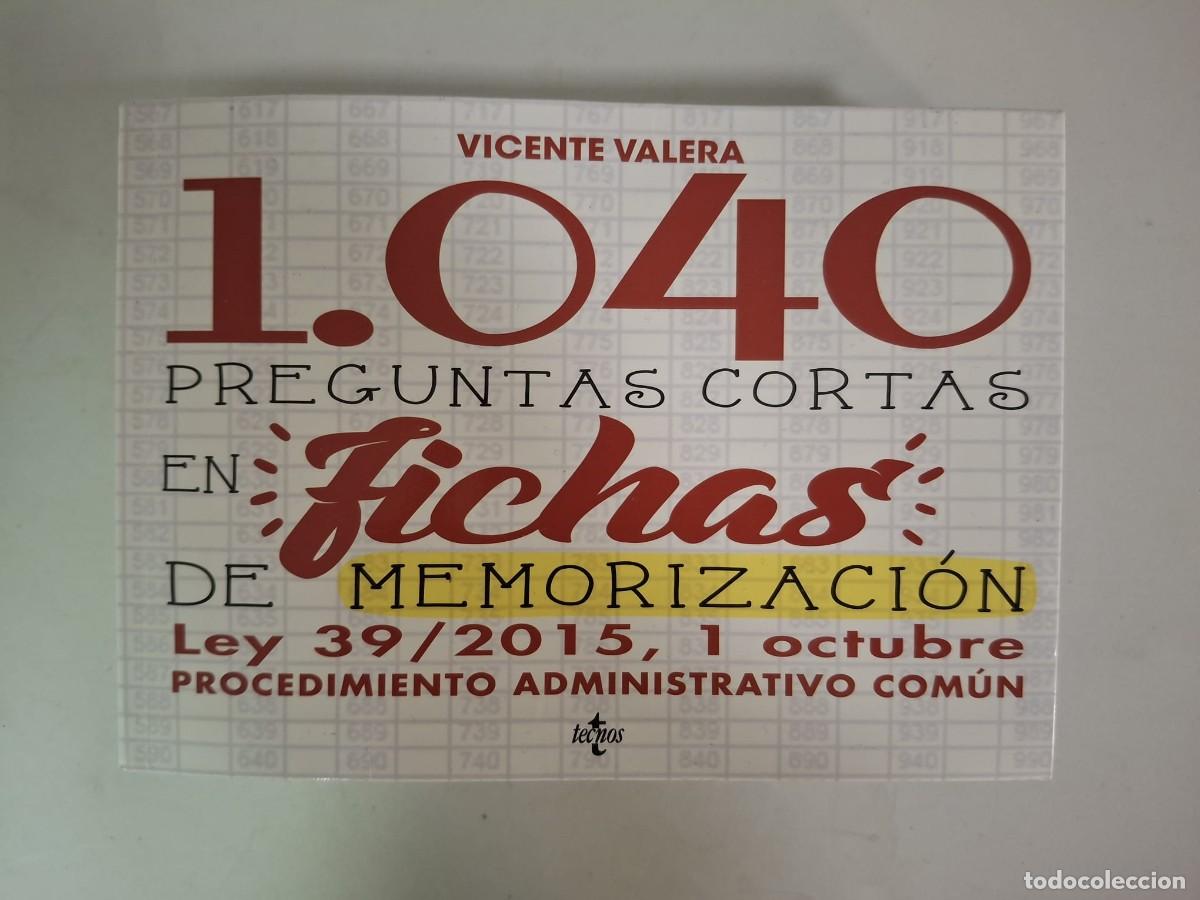 books: LIBRO 1040 PREGUNTAS CORTAS EN FICHAS DEL PROCEDIMIENTO ADMINISTRATIVO COMUN
