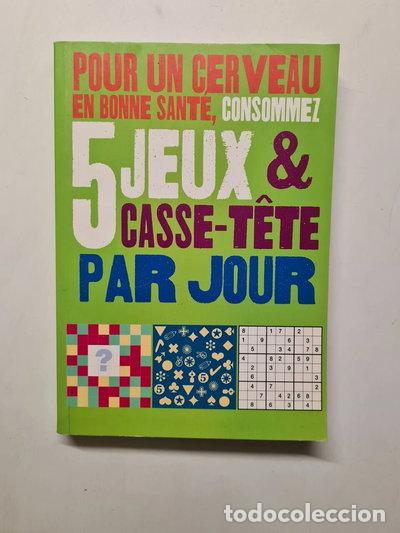 Livres: 5 jeux & casse-t&ecirc;te par jour pour un cerveau en bonne sant&eacute;- 9782286077099