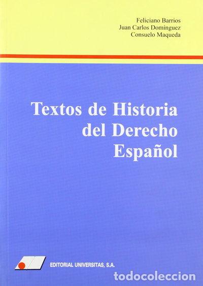 B&uuml;cher: Textos de historia del derecho espa&ntilde;ol- 9788479911683