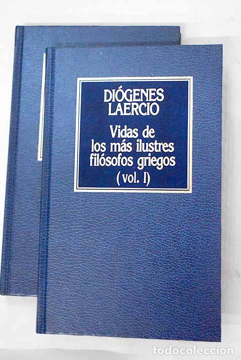 Livres: Vidas de los m&aacute;s ilustres fil&oacute;sofos griegos.- Di&oacute;genes Laercio