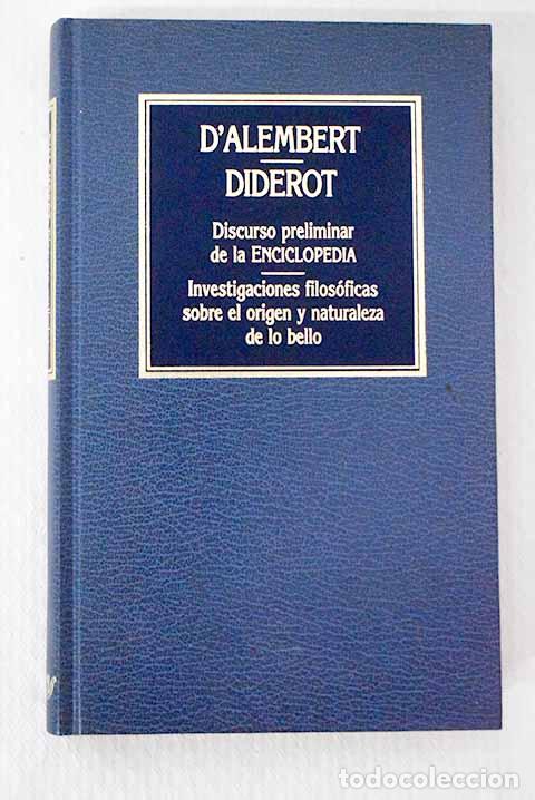 Libri di seconda mano: Discurso preliminar de la enciclopedia .- Alembert, Jean le Rond d