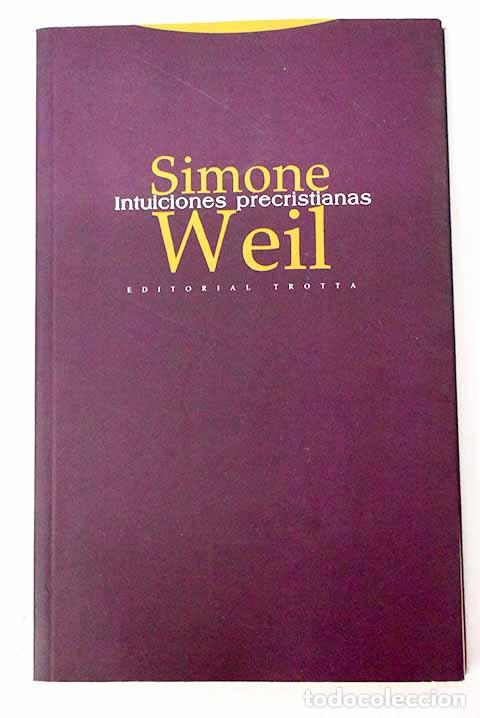 Libri di seconda mano: Intuiciones precristianas.- Weil, Simone