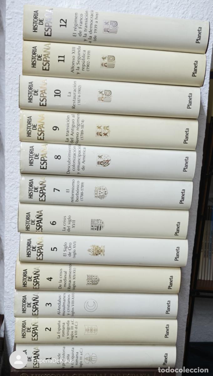 Libros: Historia de Espa&ntilde;a - 12 Tomos, Completa - Editorial Planeta 1990 - TDKPN -