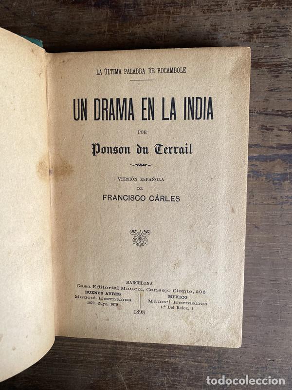 Libros: Un Drama en la India - Ponson du Terrail