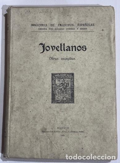Libri di seconda mano: OBRAS ESCOGIDAS. Con un pr&oacute;logo de Eduardo Ovejero y Maury - JOVELLANOS