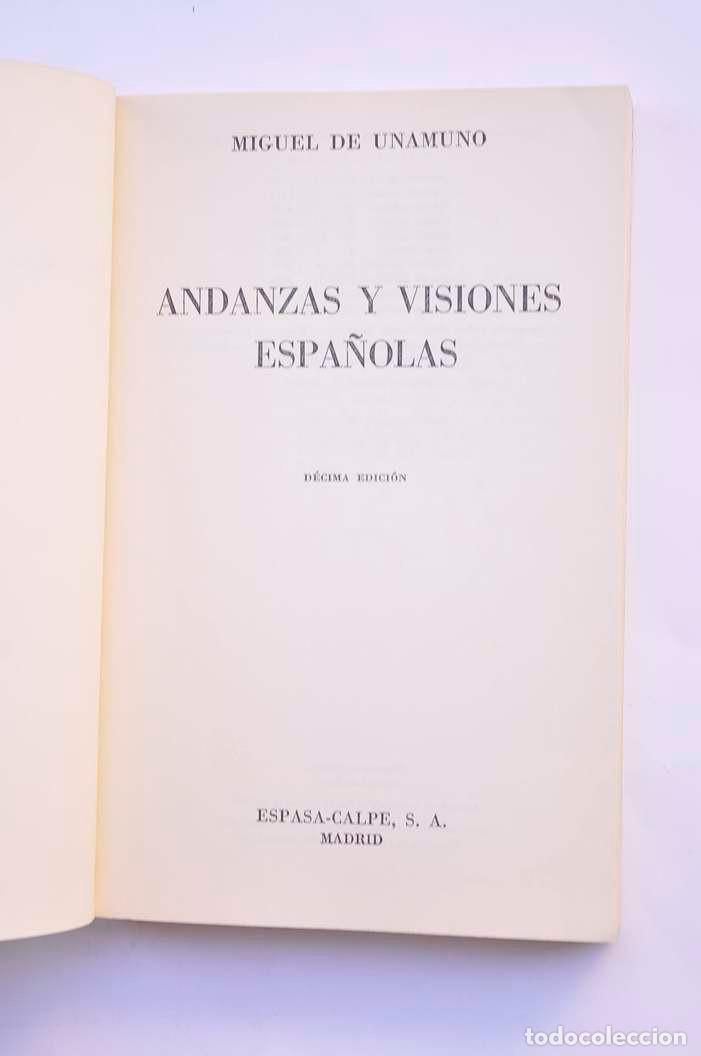 Libros: Andanzas y visiones espa&ntilde;olas - UNAMUNO, Miguel de? - Foto 2