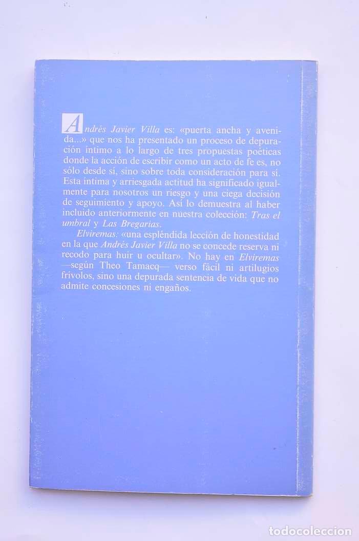Libros: Elviremas - VILLA, Andr&eacute;s Javier - Foto 4