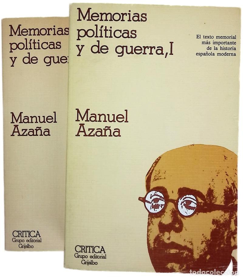 Libros: Memorias pol&iacute;ticas y de guerra